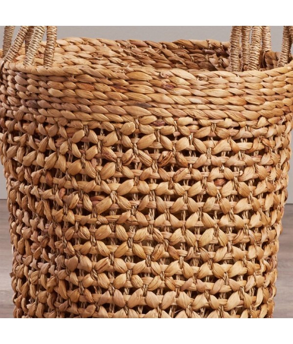 Seaweed woven wicker basket set (3 pieces)