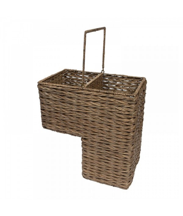 Delicate sweater woven wicker basket